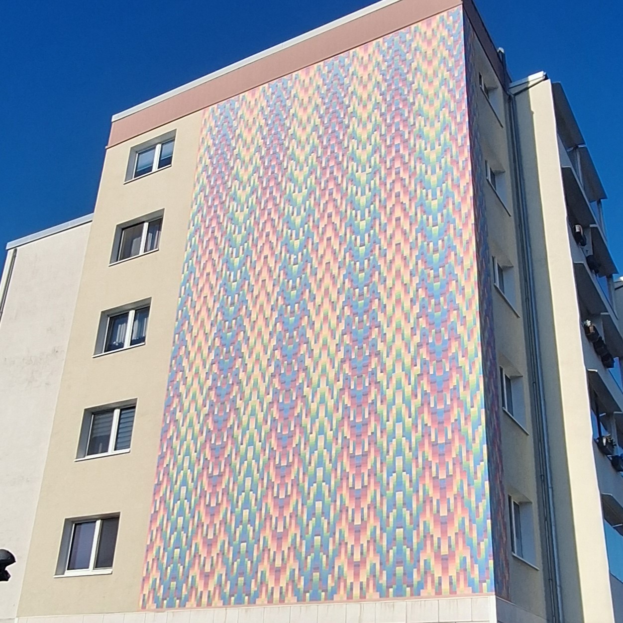 Abstraktes Wandbild (Mark-Twain-Straße)