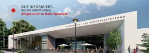 Besichtigung des Nachbarschaftszentrums (Rohbau) am Niedersachsenplatz 1
